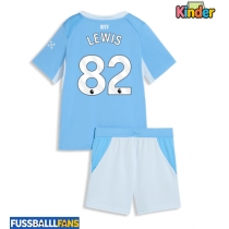 Manchester City Rico Lewis #82 Heimtrikotsatz Kinder 2026-27 Kurzarm (+ Kurze Hosen)